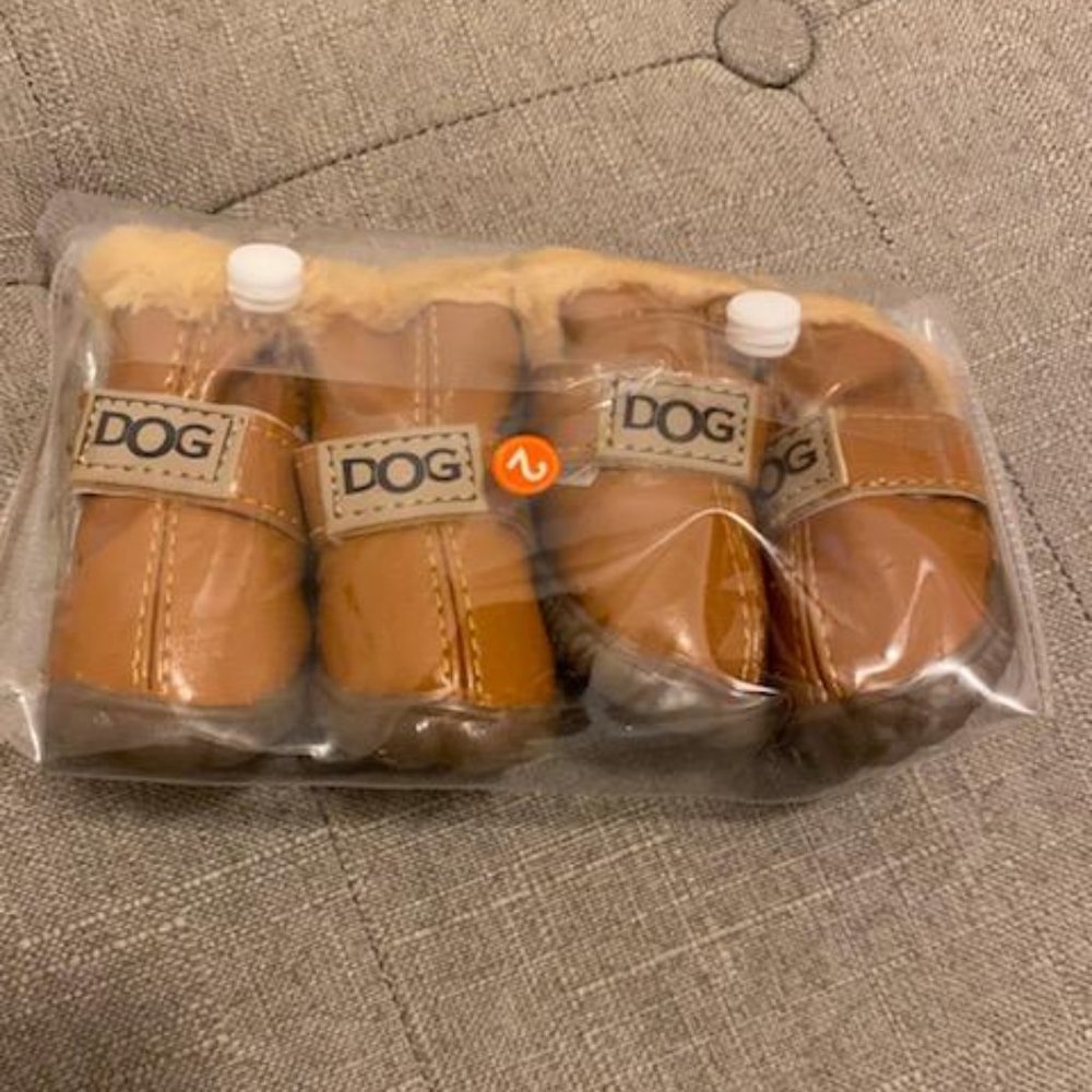 WINSOON Dog Australia Winter Boots Light Brown Size 2